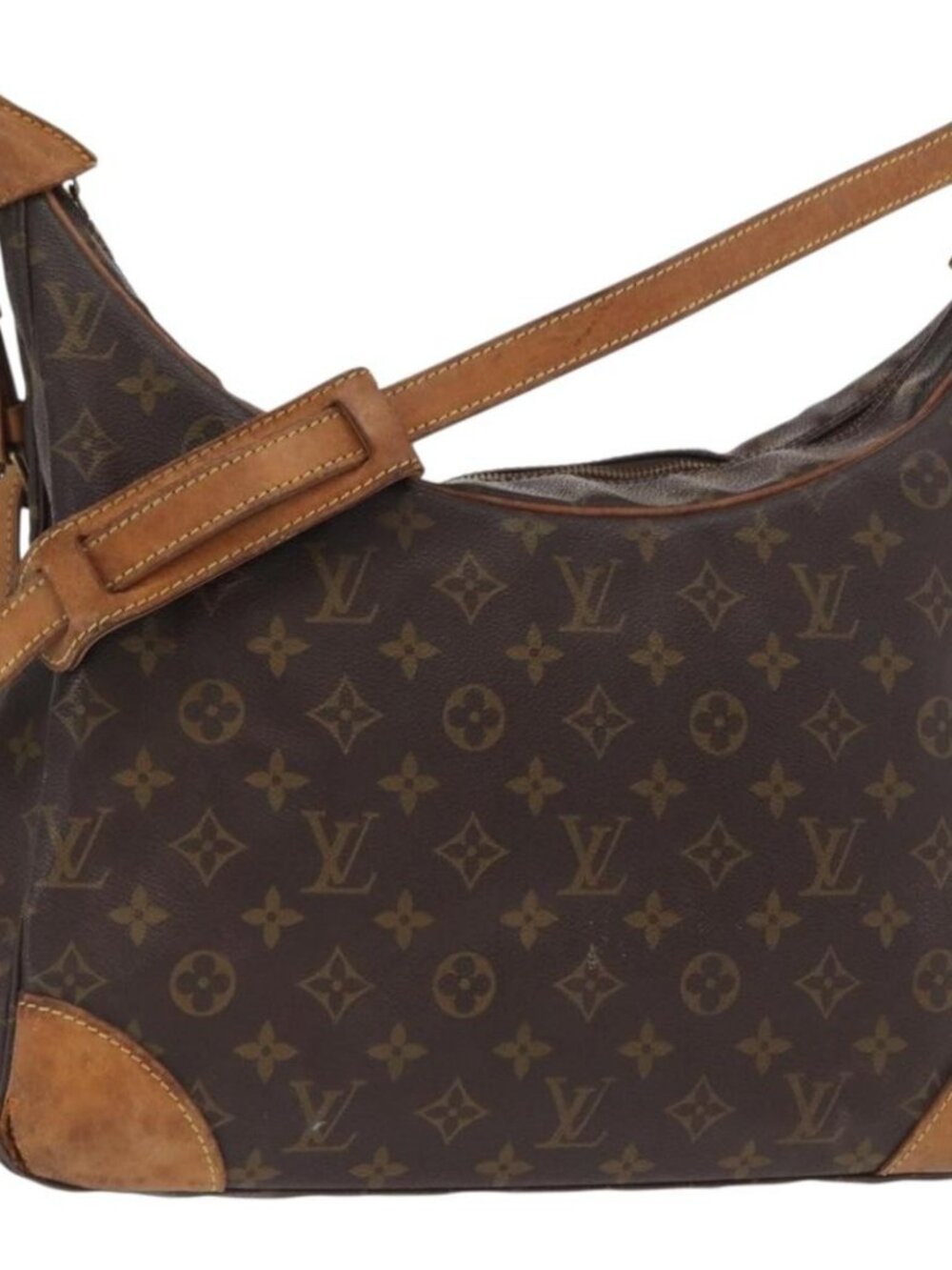 LOUIS VUITTON Monogram Boulogne 35 Shoulder Bag M51260 LV Auth bs32012
